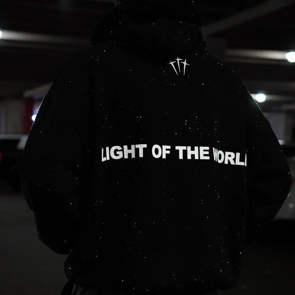 Jesus is The Light Rhinestone Hoodie